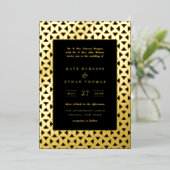 Invitation En Aluminium Mariage de cadre de formes de mode (Debout devant)