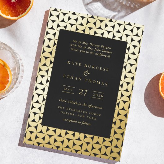 Invitation En Aluminium Mariage de cadre de formes de mode