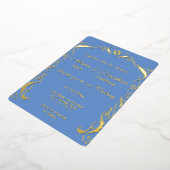 Invitation En Aluminium Mariage de cadre de Swirl juif (Rotation)