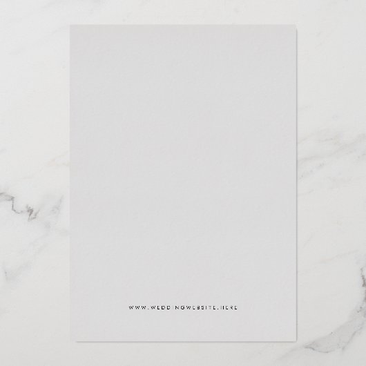 Invitation En Aluminium Mariage de cadre vert Boho Emerald moderne Date de (Verso)