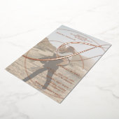 Invitation En Aluminium Mariage de calligraphie de l'esperluette de script (Rotation)