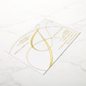 Invitation En Aluminium Mariage de calligraphie de l'esperluette de script (Rotation)