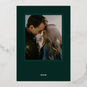 Invitation En Aluminium Mariage de charpente végétale folk (Verso)