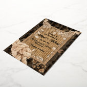 Invitation En Aluminium Mariage de corde classique (Rotation)