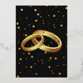 Invitation En Aluminium Mariage de corde classique (Verso)