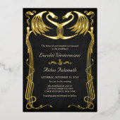 Invitation En Aluminium Mariage de Dragon Fantastique (Recto)