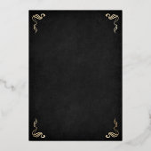 Invitation En Aluminium Mariage de Dragon Fantastique (Verso)