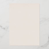 Invitation En Aluminium Mariage de feuille de palme tropicale d'or neutre (Verso)