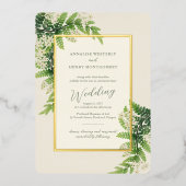 Invitation En Aluminium Mariage de fougères (Recto)