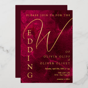 Invitation En Aluminium Mariage de la passion bourguignonne