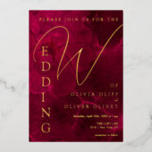 Invitation En Aluminium Mariage de la passion bourguignonne (Recto)