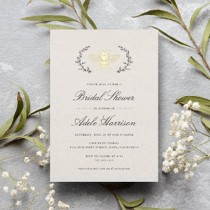 Invitation En Aluminium Mariage de la Ruche d'Or