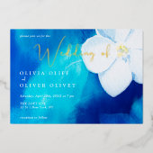 Invitation En Aluminium Mariage de l'amour printanière (Recto)