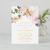 Invitation En Aluminium Mariage de l'aquarelle féminine (Debout devant)