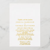 Invitation En Aluminium Mariage de lumière à chaîne moderne Real (Recto)