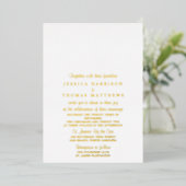 Invitation En Aluminium Mariage de lumière à chaîne moderne Real (Debout devant)