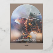 Invitation En Aluminium Mariage de monogramme de la lune céleste et de la  (Verso)