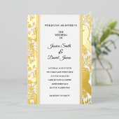 Invitation En Aluminium Mariage de palmes tropicales (Debout devant)