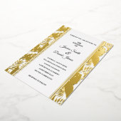 Invitation En Aluminium Mariage de palmes tropicales (Rotation)