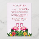 Invitation En Aluminium Mariage de passeport Rose Gold Destination (Verso)