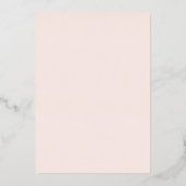 Invitation En Aluminium Mariage de script chrétien Blush & Gold (Verso)