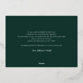 Invitation En Aluminium Mariage de script de photo Gold Foil (Verso)