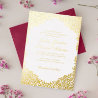Mariage de style floral doré luxueux et fantaisist