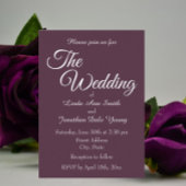 Invitation En Aluminium Mariage de style simple