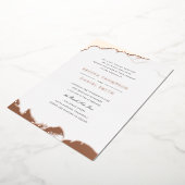 Invitation En Aluminium Mariage Debonair plongé dans l'or Rose (Rotation)