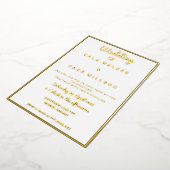 Invitation En Aluminium Mariage décadent simple (frontière) (Rotation)