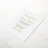 Invitation En Aluminium Mariage d'élégance formelle moderne (Rotation)