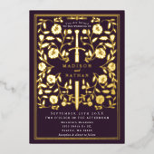 Invitation En Aluminium Mariage d'épée médiévale royal (Recto)