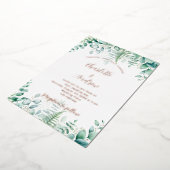 Invitation En Aluminium Mariage des fougères des terres boisées des Eucaly (Rotation)