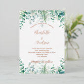 Invitation En Aluminium Mariage des fougères des terres boisées des Eucaly (Debout devant)