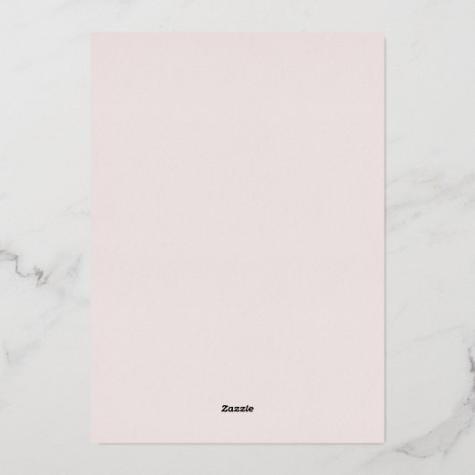 Invitation En Aluminium Mariage d'été Pastel Florals (Verso)