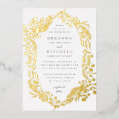 Invitation En Aluminium Mariage d'Eucalyptus de la fougère (Recto)