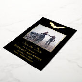 Invitation En Aluminium Mariage d'Halloween Enregistrer la Date (Rotation)