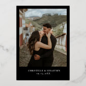 Invitation En Aluminium Mariage d'Halloween rétro crâne gothique (Verso)