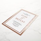 Invitation En Aluminium Mariage d'huile brillante Rose ultra moderne (Rotation)