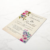 Invitation En Aluminium Mariage d'invitation Foil (Rotation)