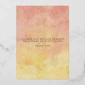 Invitation En Aluminium Mariage d'invitation Foil (Verso)