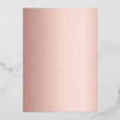 Invitation En Aluminium Mariage d'or rose blanc (Verso)