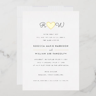 Invitation En Aluminium Mariage Douce Simplicité