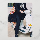 Invitation En Aluminium Mariage du coucher de soleil de Vérone (Verso)