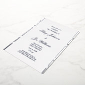 Invitation En Aluminium Mariage élégant (Rotation)