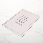 Invitation En Aluminium Mariage Elegant Damask Crème Argent Enregistrer La (Rotation)