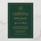 Invitation En Aluminium Mariage élégant dans la forêt traditionnelle (Recto)