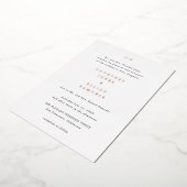 Invitation En Aluminium Mariage élégant de Courtney Monogramme (Rotation)