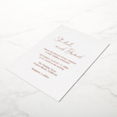 Invitation En Aluminium Mariage élégant et moderne Shiloh (Rotation)