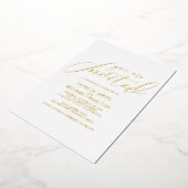 Invitation En Aluminium Mariage élégant et simple (Rotation)